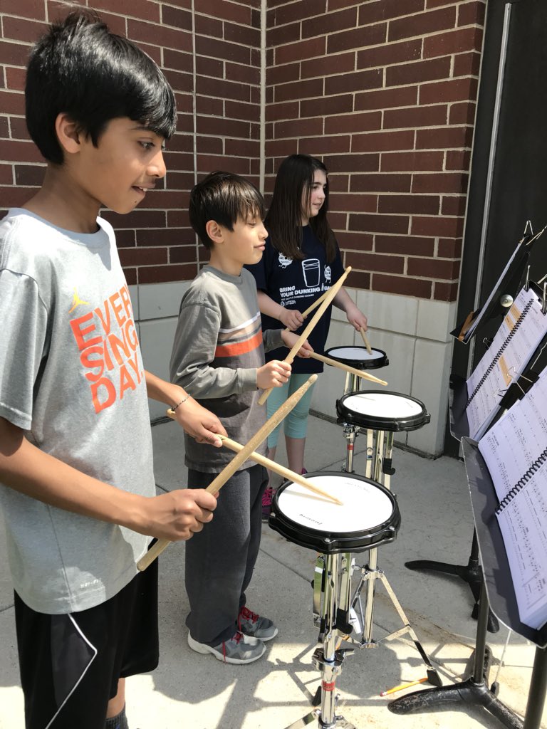 It’s a great day for drumming in the sun!