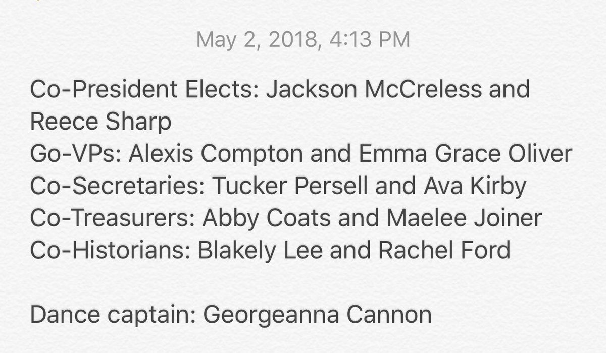 FHS_Connection's tweet image. Congrats to our Connection 2018-2019 officers and dance captain!!