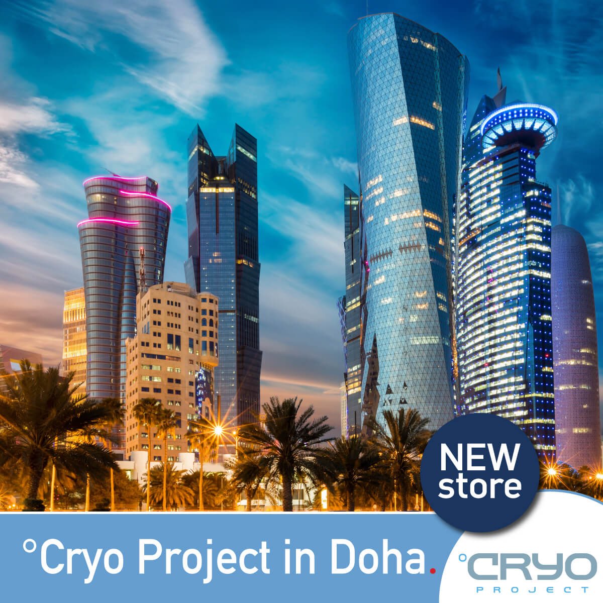 ⭐️We proudly announce the 1st °Cryo Project in Doha/Qatar. Opening on the 1st of July.
Franchise opportunities: cryoproject.gr/en/franchise
#CryoProject #ForeverYoung #Cryotherapy #Doha #Qatar #business #franchise #CryosaunaHellas