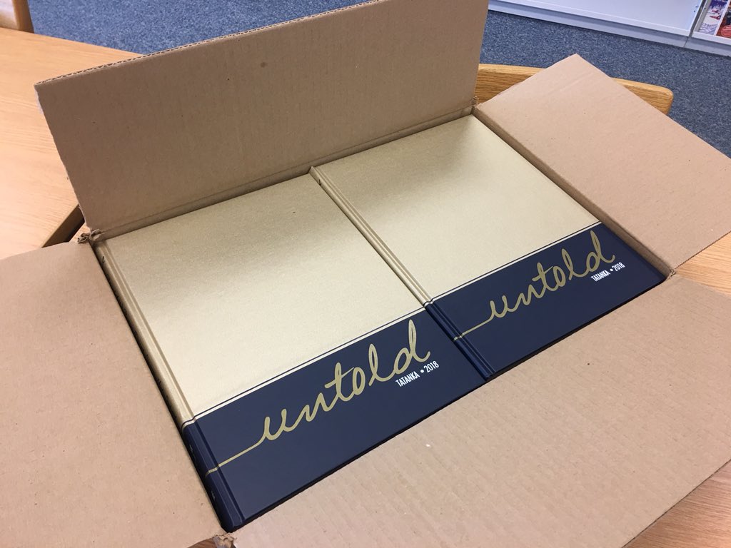YearbookReagan's tweet photo. Yearbooks have arrived! Stop by the media center tomorrow after school to pick yours up or buy one! See you then 😄 https://t.co/C04rsJXJMN