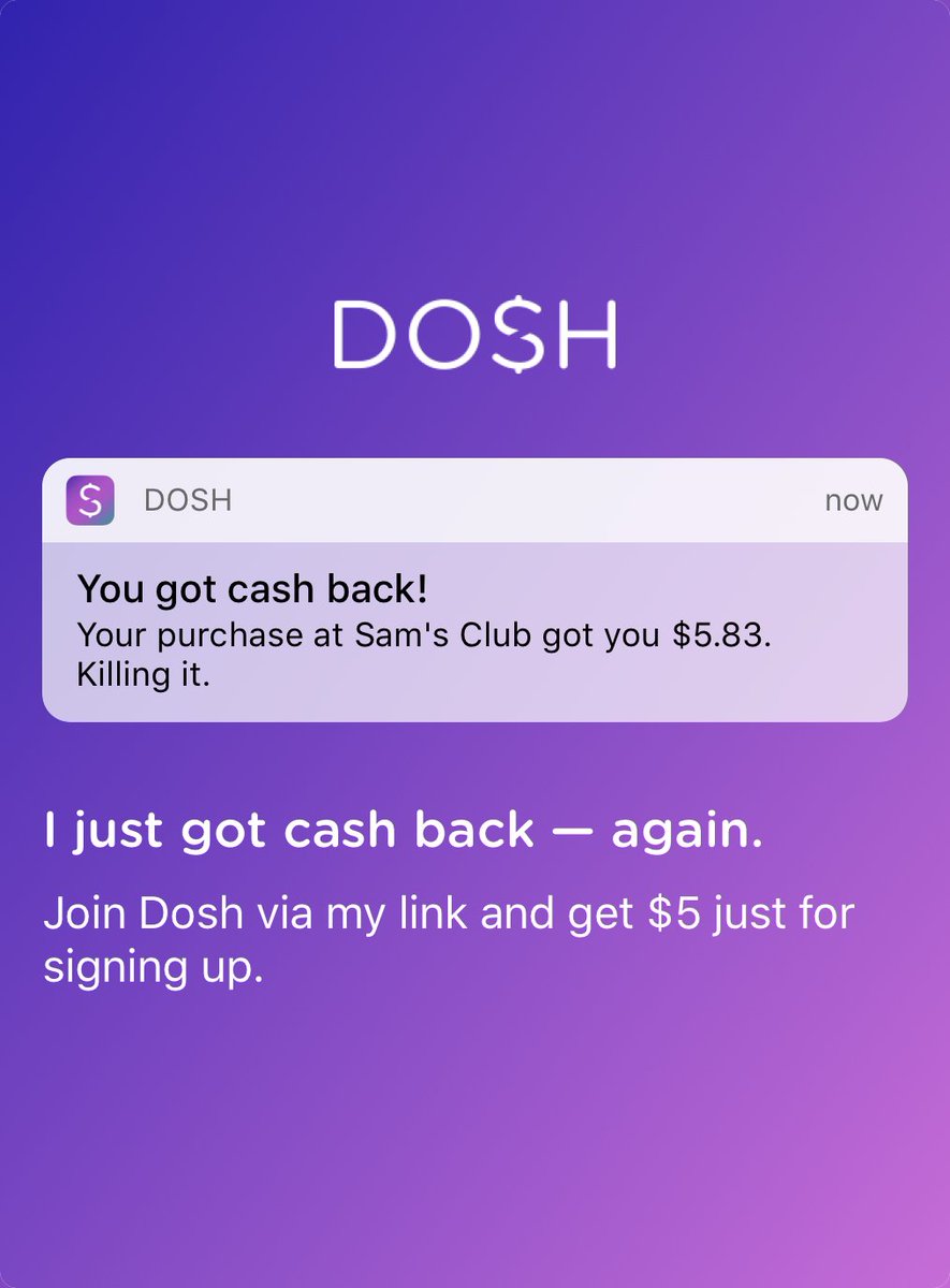 scottpzak's tweet photo. Free money! Dosh pays me to book hotels, shop, and go out to eat. #dosh https://t.co/xQ00IOKvpE https://t.co/WGBeRAxPqK