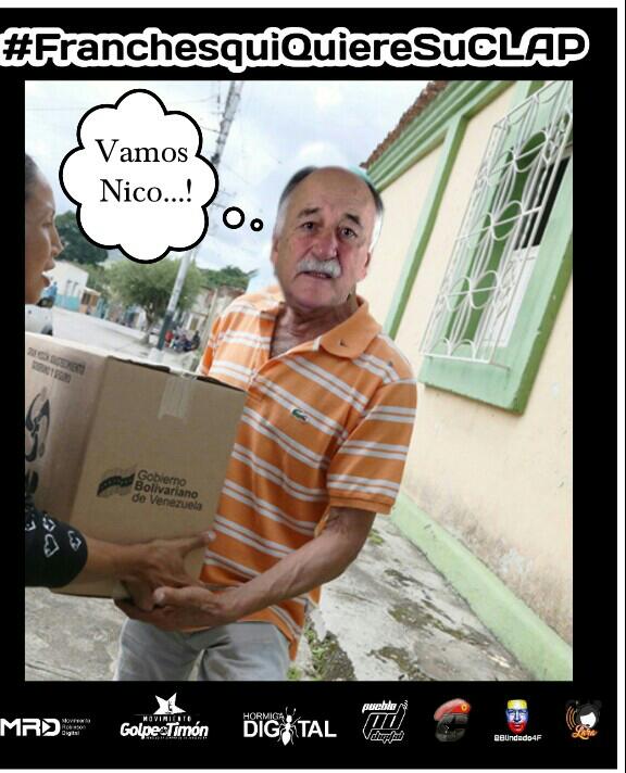 LuisGarciaSF_'s tweet photo. Hasta Francheski se dio cuenta que los @ClapOficial son la solución para el abastecimiento de los alimentos a todas las familias venezolanas #FranchesquiQuiereSuCLAP @OmarPrietoGob @DirwingsSF @Psuv_Zulia https://t.co/3TyMfsd5lr