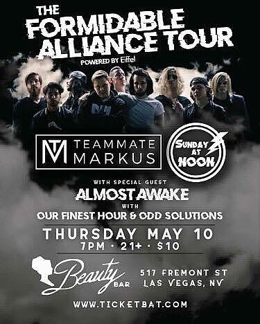 OFHOfficial's tweet photo. NEXT WEEK! Thursday, May 10th at @BeautyBarLV (21+) with @TeammateMarkus @Sunday_at_Noon @almostawakelv @OddSolutionsLV 
Tickets are $10 and can be purchased on our website: https://t.co/jkhbayybsS https://t.co/q2yV9YsS7X