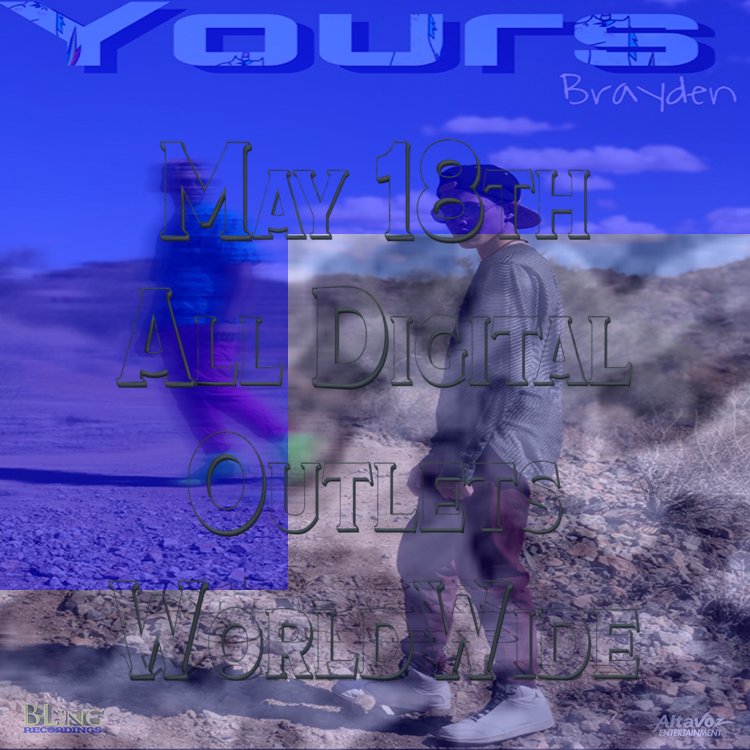 altavozentmt's tweet photo. Hey #PopMusic fans @bra_y_den new music will be out May 18th off his own label #BLingRecordings w/ a single Yours and he's wants to know where your @Buyingthis or streaming it pl RT #YoursSingle https://t.co/ahkrDIP55J