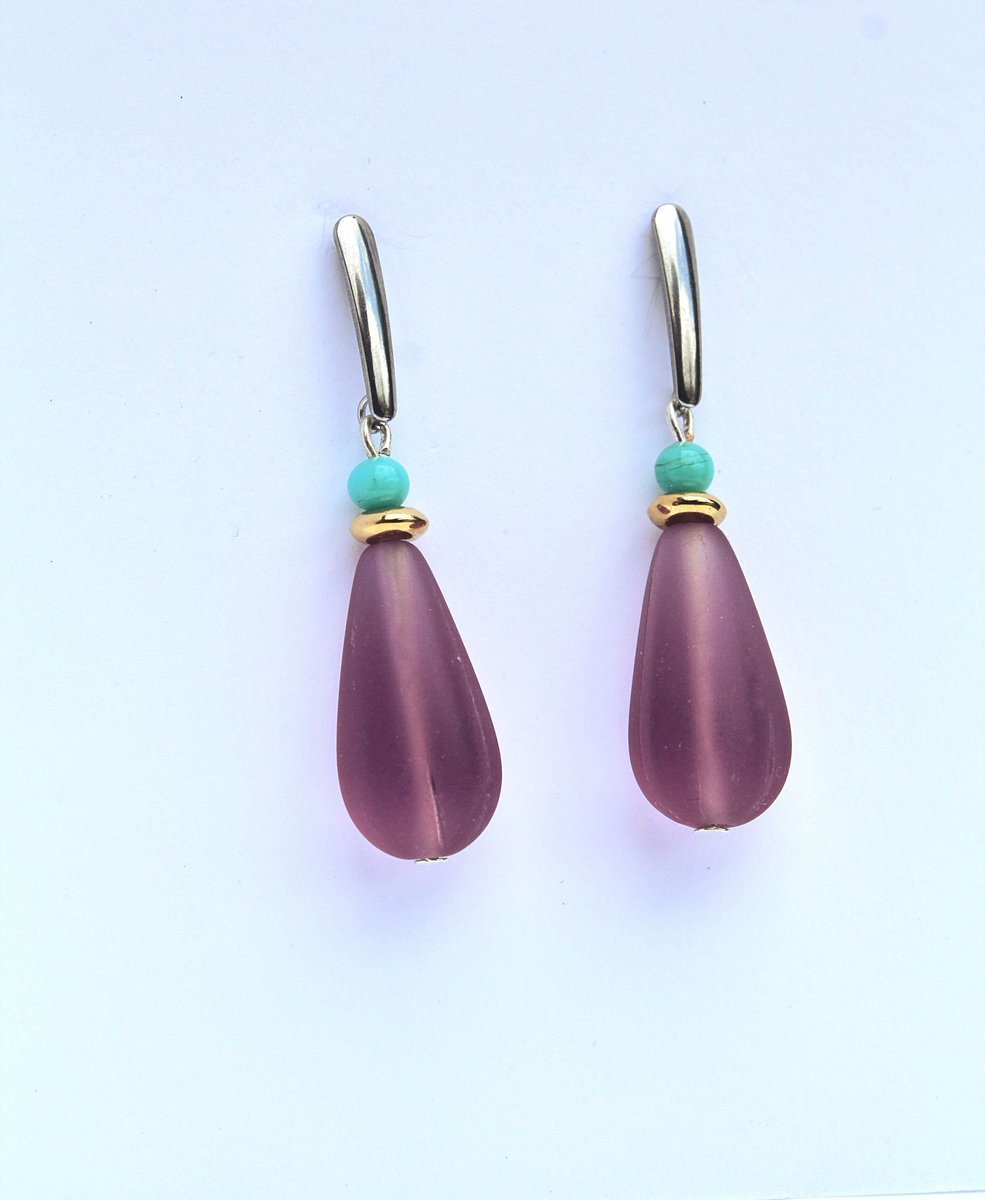 2the9sJewelry's tweet photo. Excited to share the latest addition to my #etsy shop: Lavender Turquoise Teardrop Earrings/Purple Beaded Drop Earrings/Stainless Steel Earrings for Sensitive Ears/Earrings for Mom/Purple Jewelry https://t.co/H2QY7uznTz #jewelry #earrings #purple #earwire #stainlessste https://t.co/g9yCfuG73d