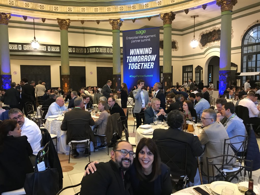 jenniferwarawa's tweet photo. Incredible evening with our @SagePartners at the Teatro Lope de Vega in #Seville #Spain 🇪🇸 - great food, incredible setting + fantastic conversations! Thank you to all our partners at the #SagePartnerSummit for a fabulous day one. The bar has been set high for the next 2 days! https://t.co/5Fnog8u6D1
