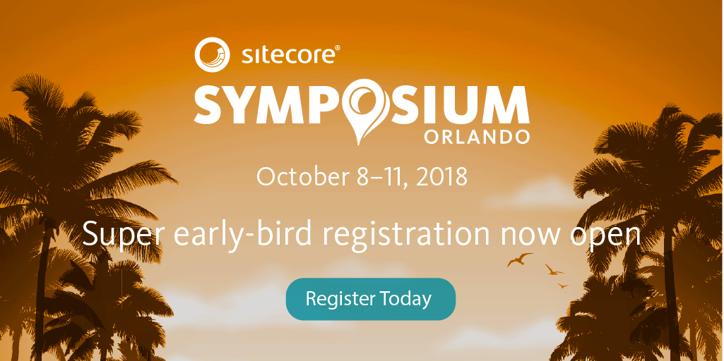 Sitecore's tweet image. #SitecoreSYM super early-bird registration is now available: siteco.re/2FBKpj8