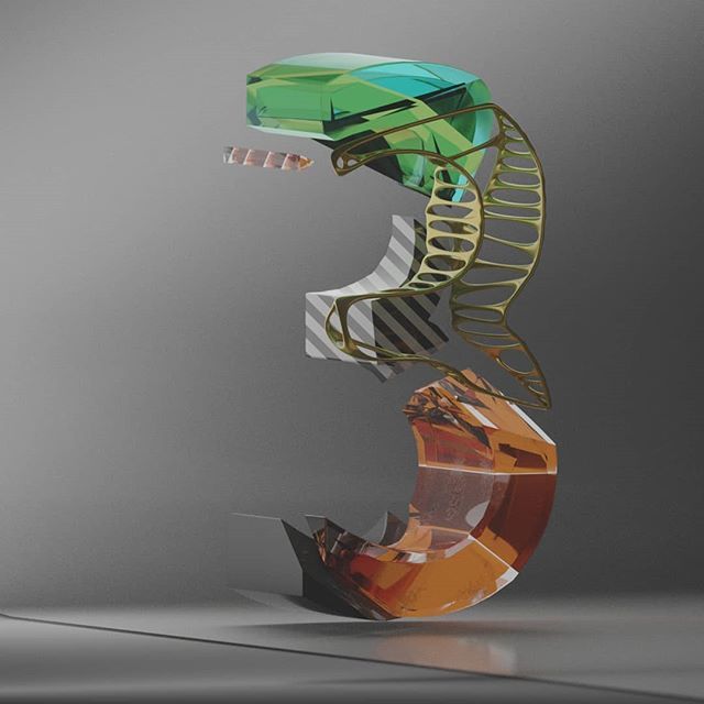 guillots's tweet photo. stuff 145 \\\ 3 and six to go #36daysoftype #36days_3 #36daysoftype05 #blender3d #3d #instagood #cycles #cgi #me #learning #happyblending #b3d #render #daily #blender #computer #doit #light #color #mesh #c4d 
#colour #typography #3 #three#blue #green #si… https://t.co/CyJjPLpcck https://t.co/3uWrooBO4H