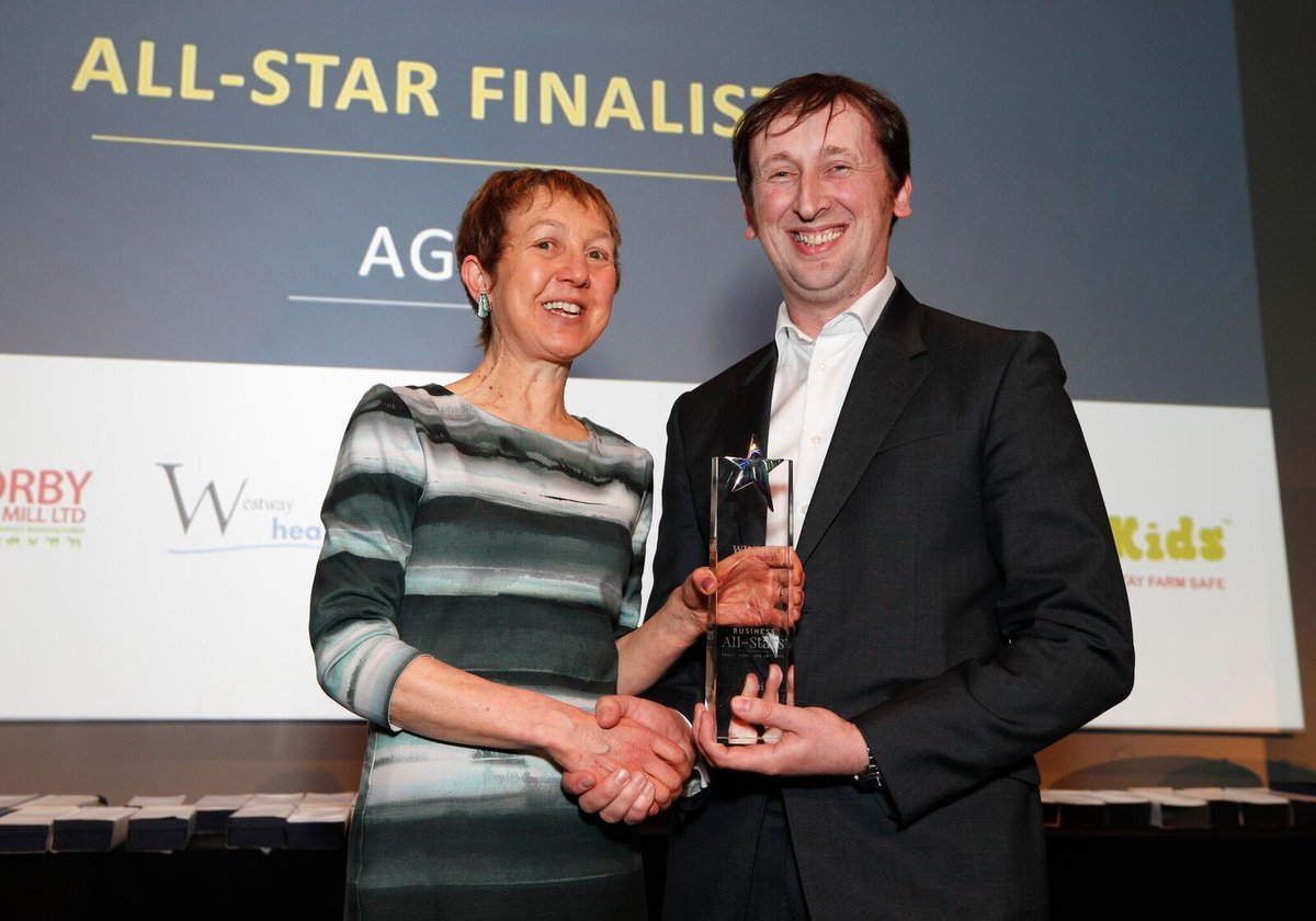 WestwayHealth's tweet photo. ....and the winner is: @WestwayHealth - Best Agri Company at the recent All-Ireland Business Summit powered by Audi. Well done to all the team. Onwards and Upwards! https://t.co/sFirKO9M1r