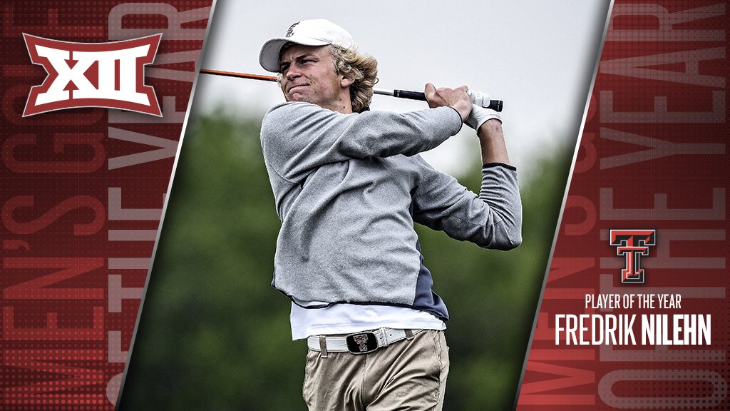 Big12Conference's tweet photo. 🏌️‍♂️| #Big12GOLF Player of the Year @TTUMensGolf’s Fredrik Nilehn https://t.co/chMre45Kq5