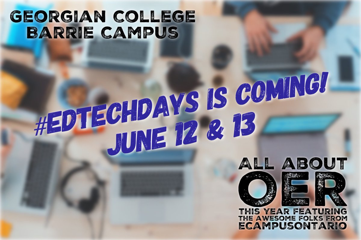 greg_rodrigo's tweet image. #oext160 @ontarioextend here’s a poster for our #EdTechDays - all about OER this year with the awesome help from the wonderful @eCampusOntario folks! Huge thanks to @alissabigelow and her amazing organizational skills!
