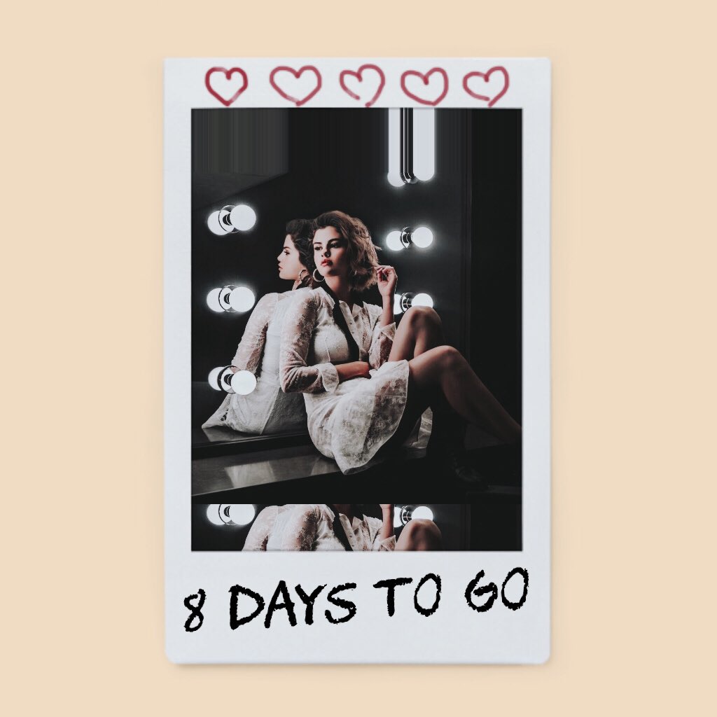 selenacrux's tweet photo. #8DaysUntilBackToYou https://t.co/KqaEYKbCDw