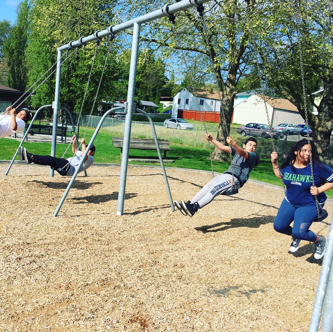 YESofWC's tweet photo. They did a 3 Park Tour on their bicycles yesterday! #afterschooliscool #bikeclub #weride🚴🏾♂️🚴♀️ #majortaylorproject #westcrestpark #dickthurnaumemorialpark #bikeplayground #stevecoxmemorialpark #kingcountyparks @cascadebicycle https://t.co/a7SvyTqJ84