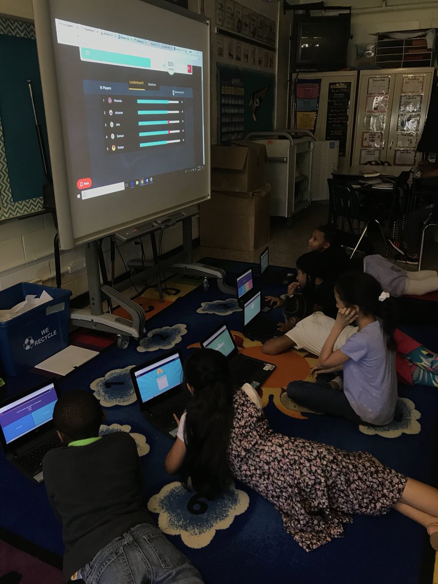 MrsWest3rd's tweet photo. We love using Quizizz! #reviewtime #racetothetop @quizizz @PfisterITRT https://t.co/lhHeDhG9fb