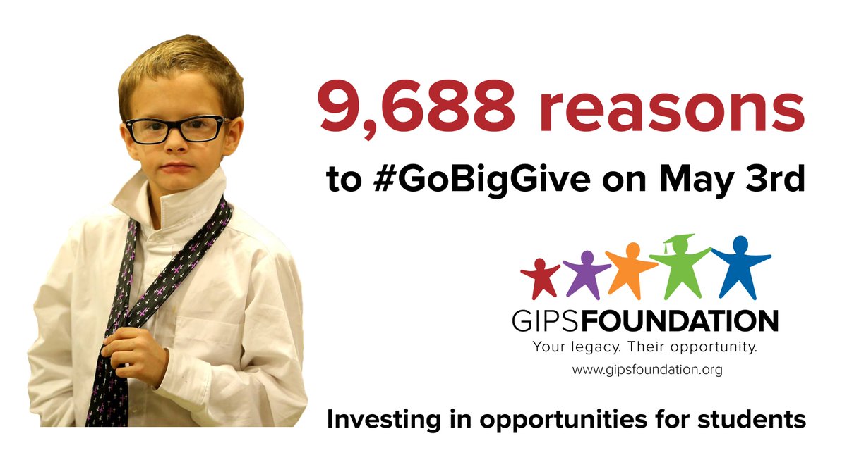 GIPSFoundation's tweet photo. #GIPSFoundation is participating in #GoBigGIVE! A 24-hour fundraiser to help local nonprofits!

 Click the link to give: https://t.co/7qJ0a3rVda https://t.co/Zu08TGvTNt