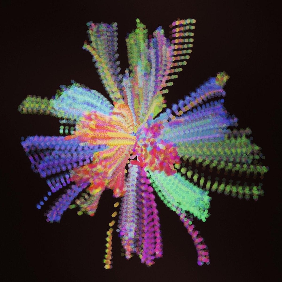Turning data into art. #artOfScience #singlecells #tsne #bloodrose #bioinformatics