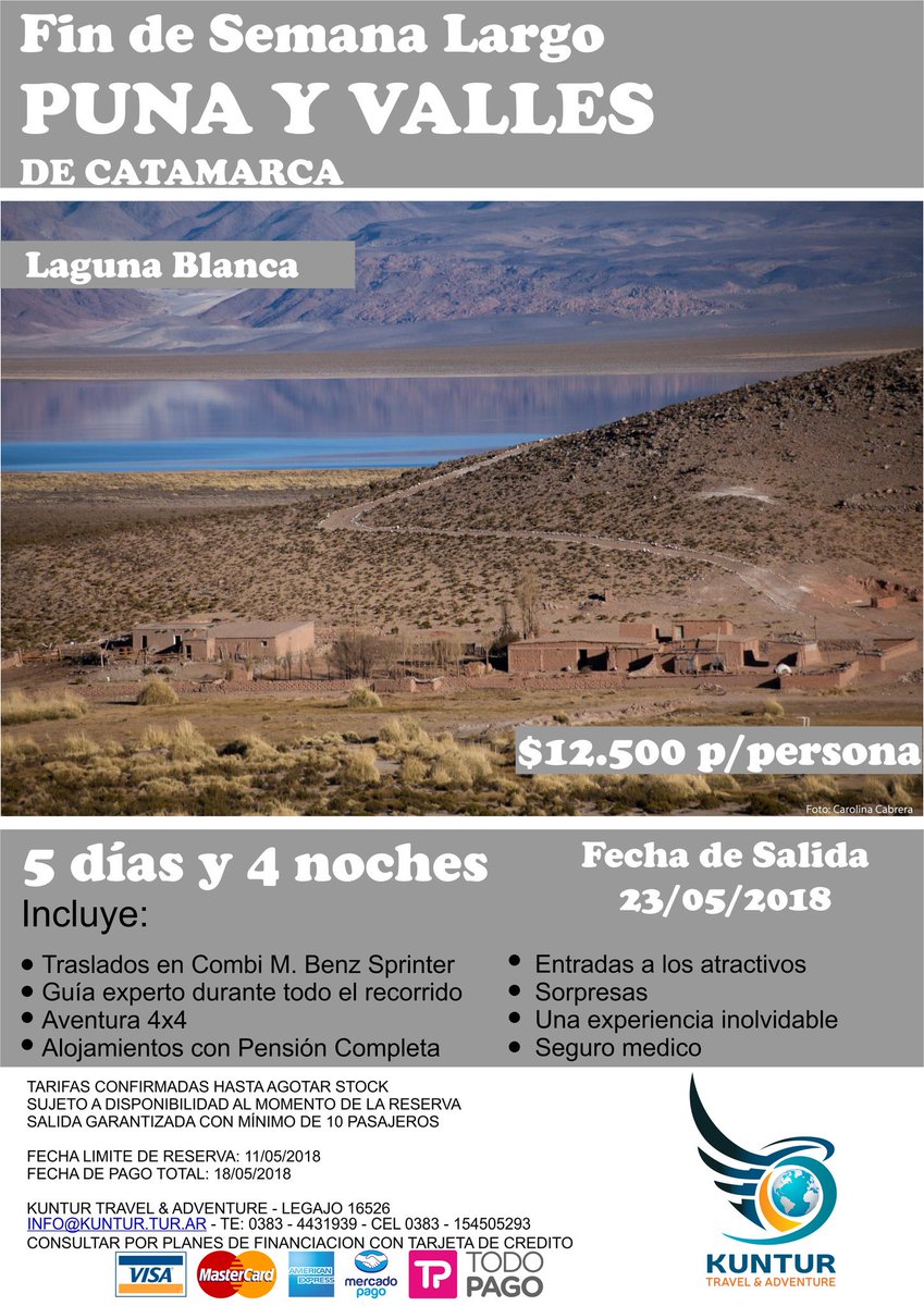 Freetourscata's tweet photo. Quieres conocer algo increíble? Ven a conocer la Puna Catamarqueña! 

#volcanes #Lagunas #Vicuñas #Parinas #Cóndores #Cuestas #Vistaspanoramicas #RuinasArqueologicas además de una experiencia increíble! 

No dejes de consultar... quedan sólo 2 semanas para reservar. https://t.co/2eNBTGuFHh