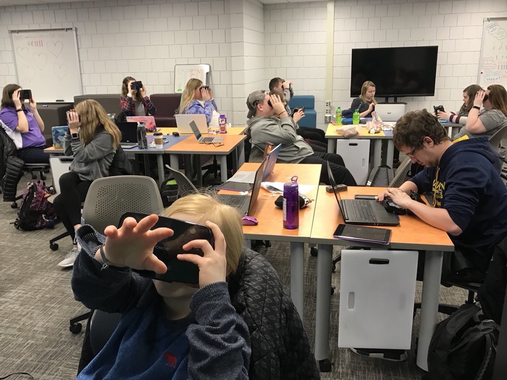 miss__specht's tweet photo. Just wanted to thank @maggda and the rest of the ed tech minors for the incredible semester! I’m going to miss seeing all of your beautiful faces over the next three months 😭until then let’s keep trying to change the world one kiddo at a time 🌍 https://t.co/eM3BmGjUze