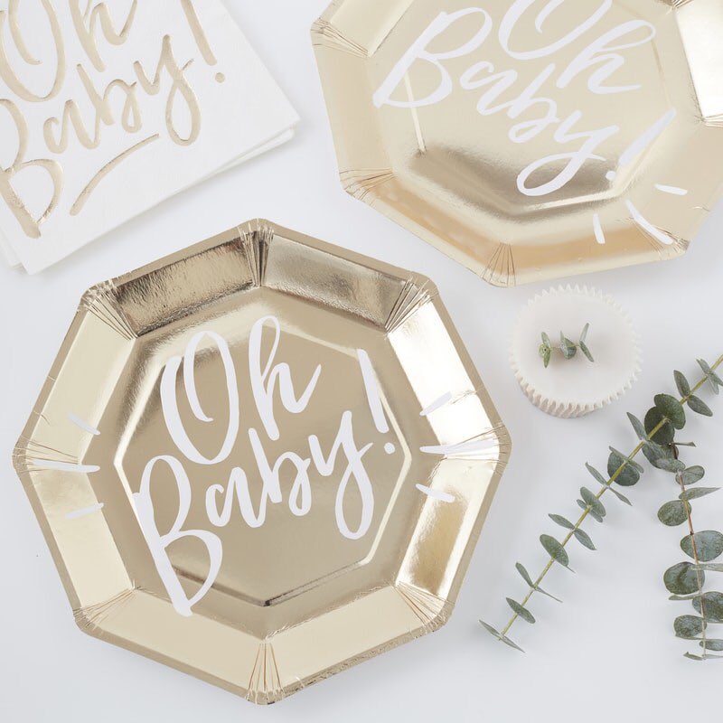 CakeandCoParty's tweet photo. Oh Baby! Create a stunning table setting with these gold foiled party plates 👶🏼✨
https://t.co/Ze69GL25Tf #cakeandco #cakeandcoparty #babyshower #genderreveal #genderrevealparty #party #partyinspo #partydecor #partyware #partydecorations #partyplanning #ohbaby #website https://t.co/BdGQqN619t