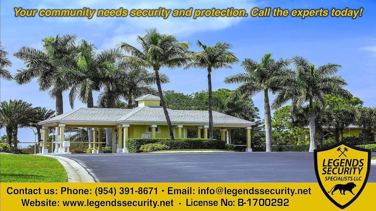 Contact us:
Email: info@legendssecurity.net
Phone: (954) 391-8671
Website: legendssecurity.net
License No: B-1700292
#legendssecurity