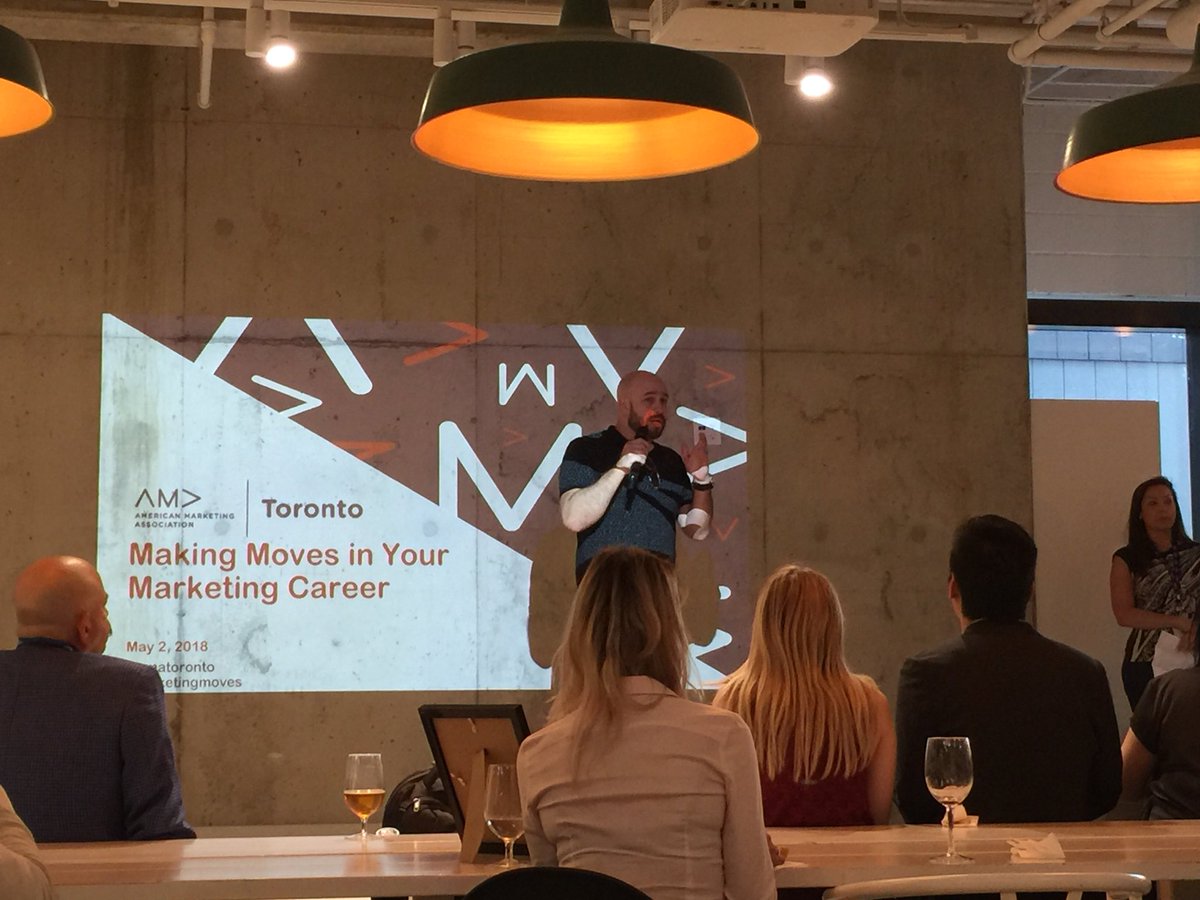 Great to be with the <a href="/amatoronto/">AMA Toronto</a> crowd to dish on how to build your #marketing career