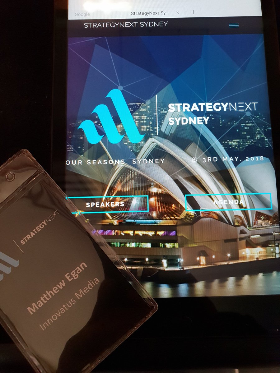 Mattjme's tweet photo. Ready to roll at #StrategyNext Sydney! https://t.co/27YDQG1stM https://t.co/MxIzRJwB9V