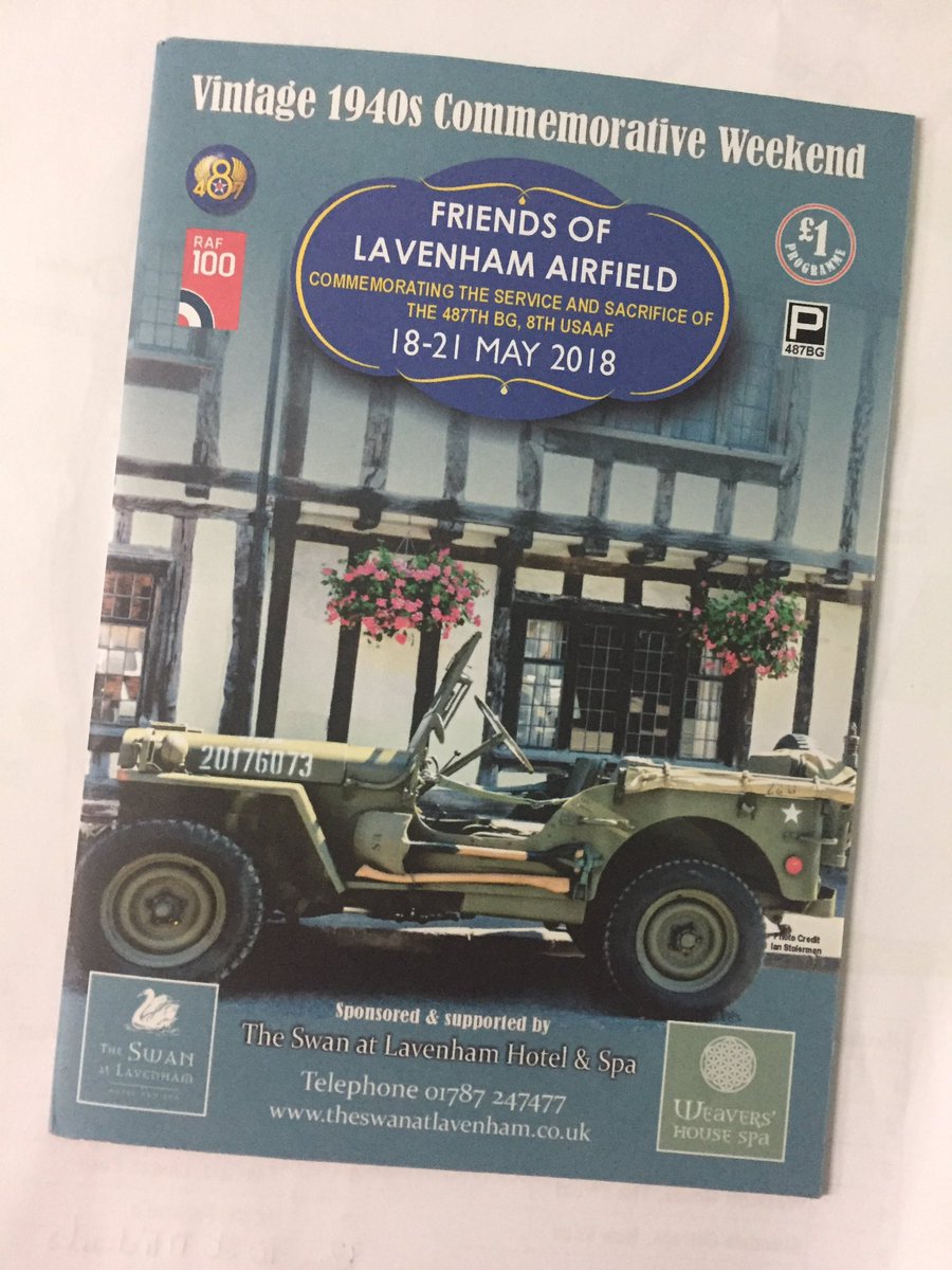 SwanLavenham's tweet photo. Souvenir programmes for Lavenham Vintage 1940s Commemorative Weekend are now on sale in Lavenham - £1 each. They will be available from outlets across the village, incl two of the main organisers, Lavenham Tourist Information Centre and The Swan @moreLavenham @LoveLavenham https://t.co/Yo3TX0AXju