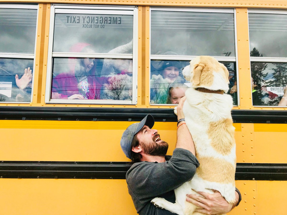 FredTheAfghan's tweet photo. “Don’t ever forget how awesome you are!” - Fred🐾😎We had an unbelievable day yesterday in Aroostook County, Maine!! We shared our story with 3 schools and then a community event to top it all off! Everyone we met was as beautiful as the awesome place they call home⛰🌲☀️📚🐾 https://t.co/bKd7mkXK7K