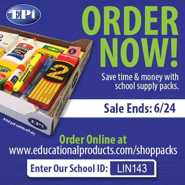 Order your school supply packs- TODAY!!
<a href="/LindseyElem/">Lindsey  Elementary</a>