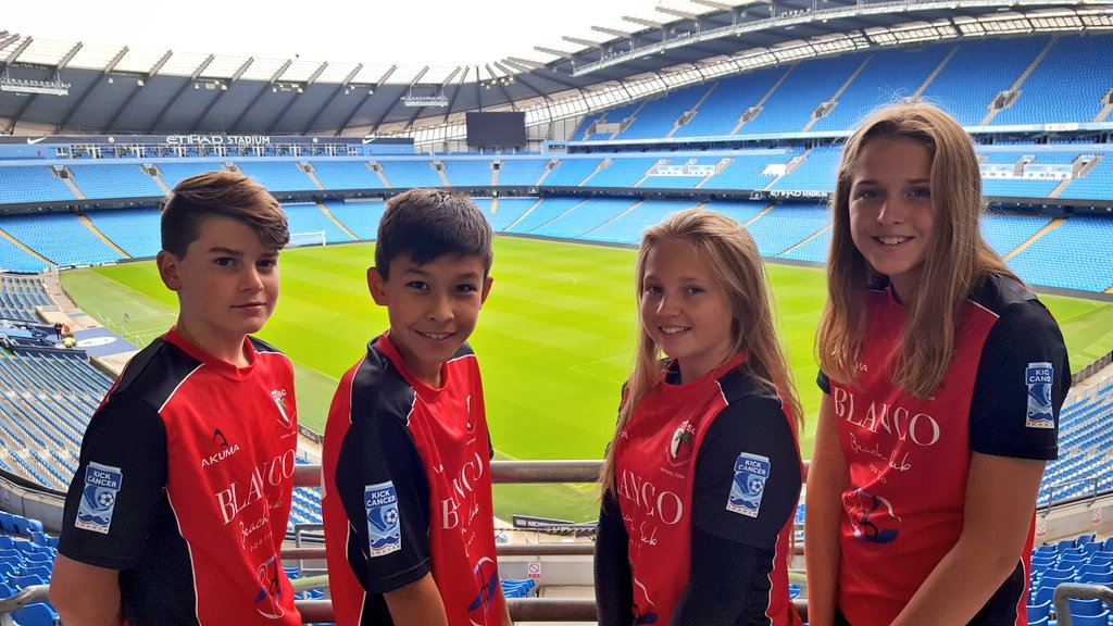 DESCtrips's tweet photo. The @descdubai Junior Football Tour have been helping support the @kickcanceruae campaign during their UK visit, raising the initiative awareness overseas. #kickcancer2018 #binchallenge https://t.co/MlsyHtSQIN