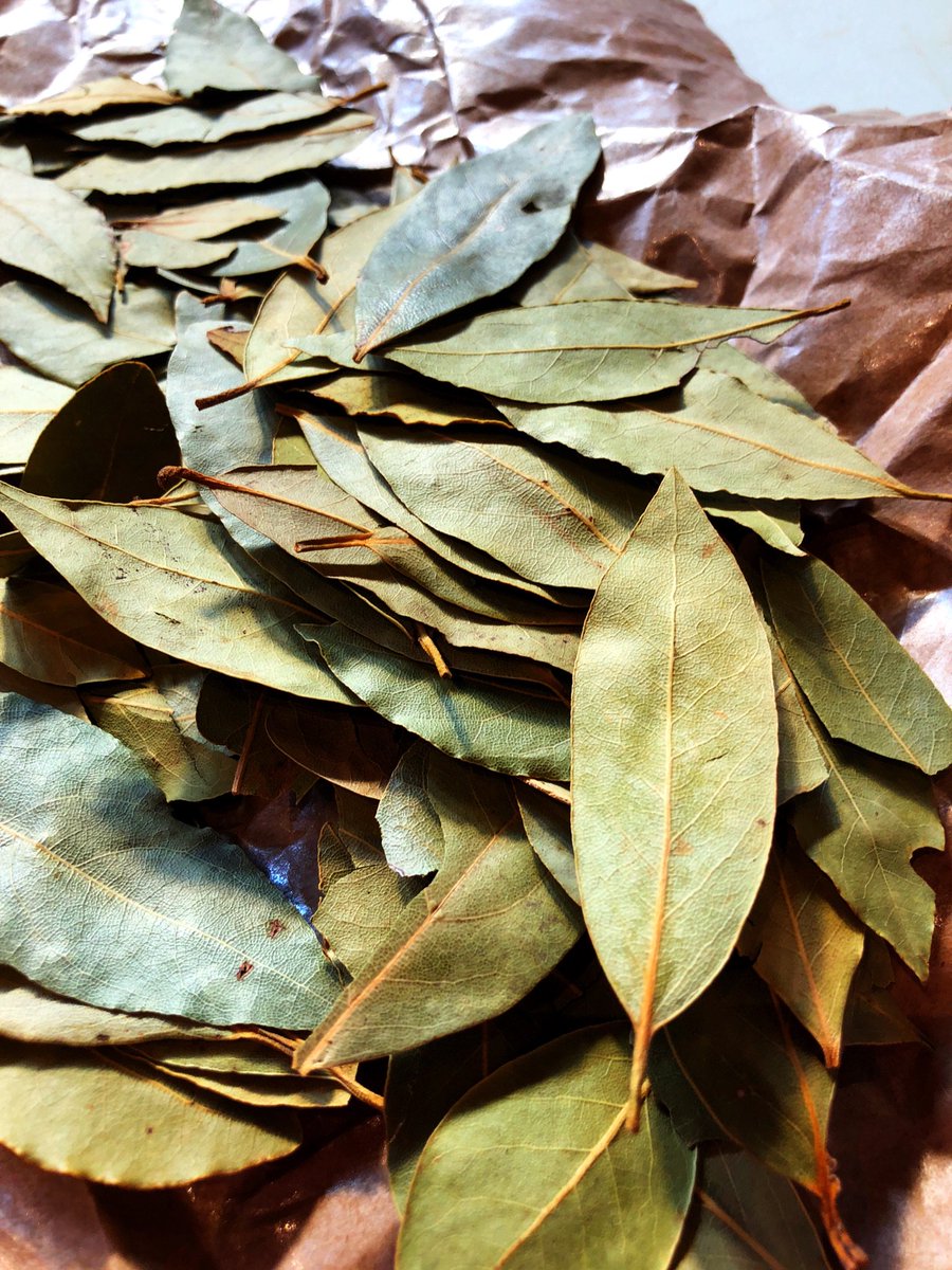 You may have wondered if #bayleaves actually taste like anything. What it lacks in aroma, it makes up for in taste. A minty flavor w/ subtle hints of black pepper &amp; pine develops when infused in water or broth. This bitterness will prevent your soups &amp; stews from being too heavy.