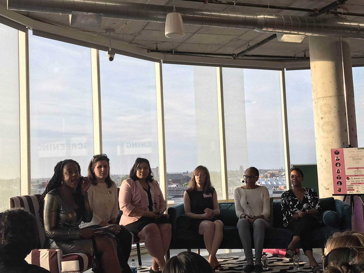 AlexisBressler's tweet photo. Best part of being a recruiter? Having an excuse to feed my curiosity and learn new stuff ALL the time #PhillyTechWeek18 #womenintechsoiree https://t.co/PdXYBar1n7