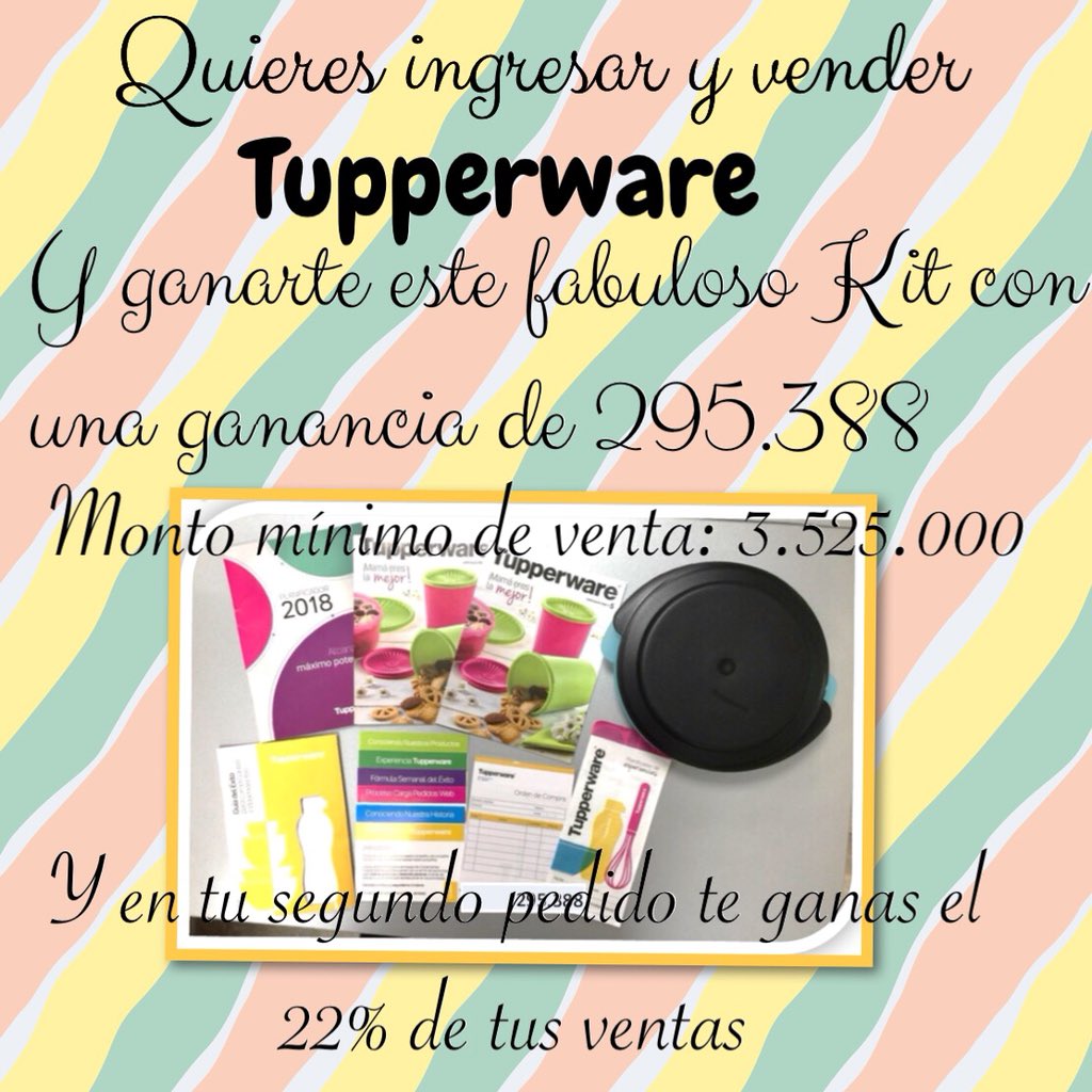 tuppercherry's tweet image. Contactame y conviértete en una comerciante Tupperware