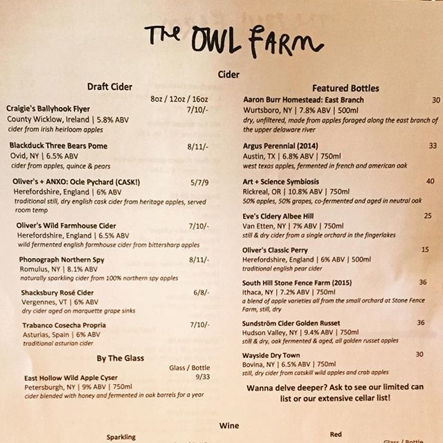What a fantastic list! @theowlfarmbar bit.ly/2HJeV0i