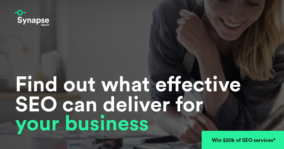 BrendanJWilde's tweet photo. So Proud of the Synapse team. Only 2 weeks in and 2 blue-chip clients signed + talking to a dozen more SME's. If you'd like to chat about what SEO can deliver, drop us a note. We'll also pop you in the draw to WIN $20K services. https://t.co/0k3AU4oBaQ https://t.co/ihrgLuxm8i