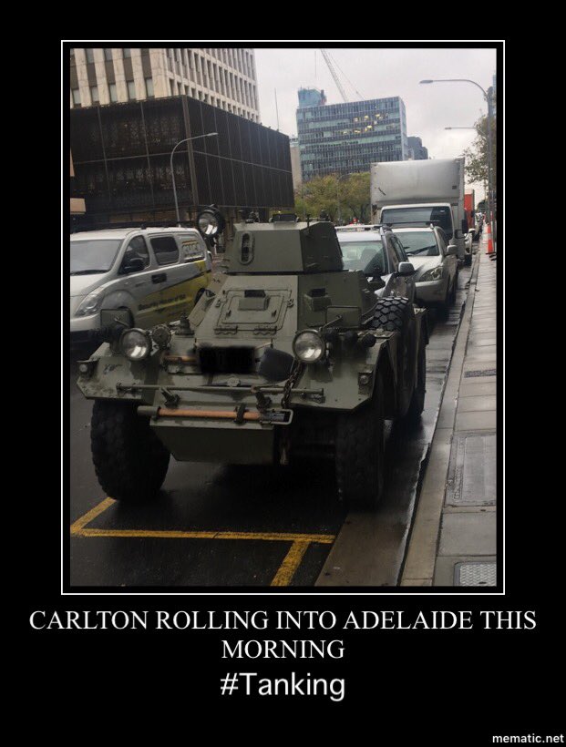 bradslife90's tweet photo. G’day lads get around this, spotted Carlton rolling in to Adelaide today @WarnieDT @CalvinDT @RoyDT https://t.co/oiA30pn87b