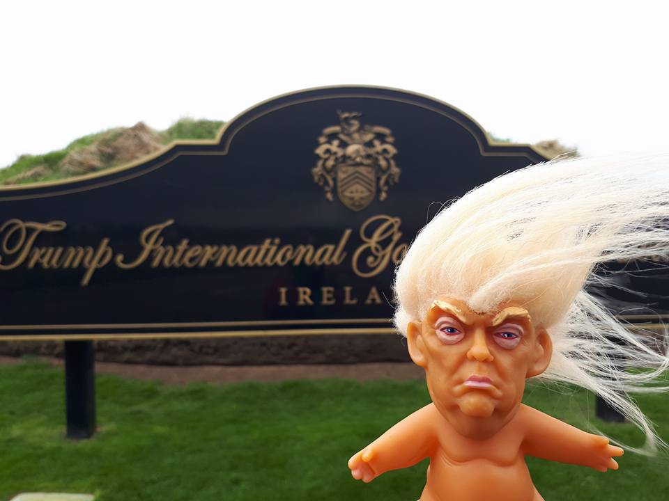 TrollTour's tweet photo. Um... where is everyone? Hello? Is this an Irish holiday? No one's in the hotel, either! #DumpTrump #trolltour #Ireland #Doonbeg #Resist #Worldwide #Hated @realDonaldTrump https://t.co/rBcvGgy1MJ