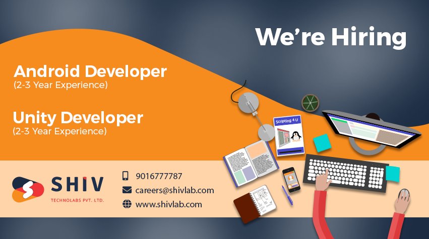 Shiv_Technolabs's tweet image. Job Opening for #android_app_developer #Unity_developer
Interested Candidates Contact Us Now
Email Id:- careers@shivlab.com
Mobile Number:- (+91) 9016777787