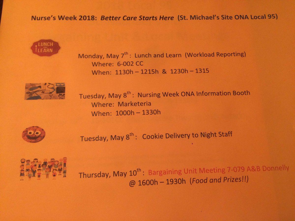 95_ona's tweet photo. #nursesweek #local95 #StMikes #lunchandlearn #workloads #Marketeriabooth #Prizes  #BUmeeting https://t.co/YhIEu8L83r