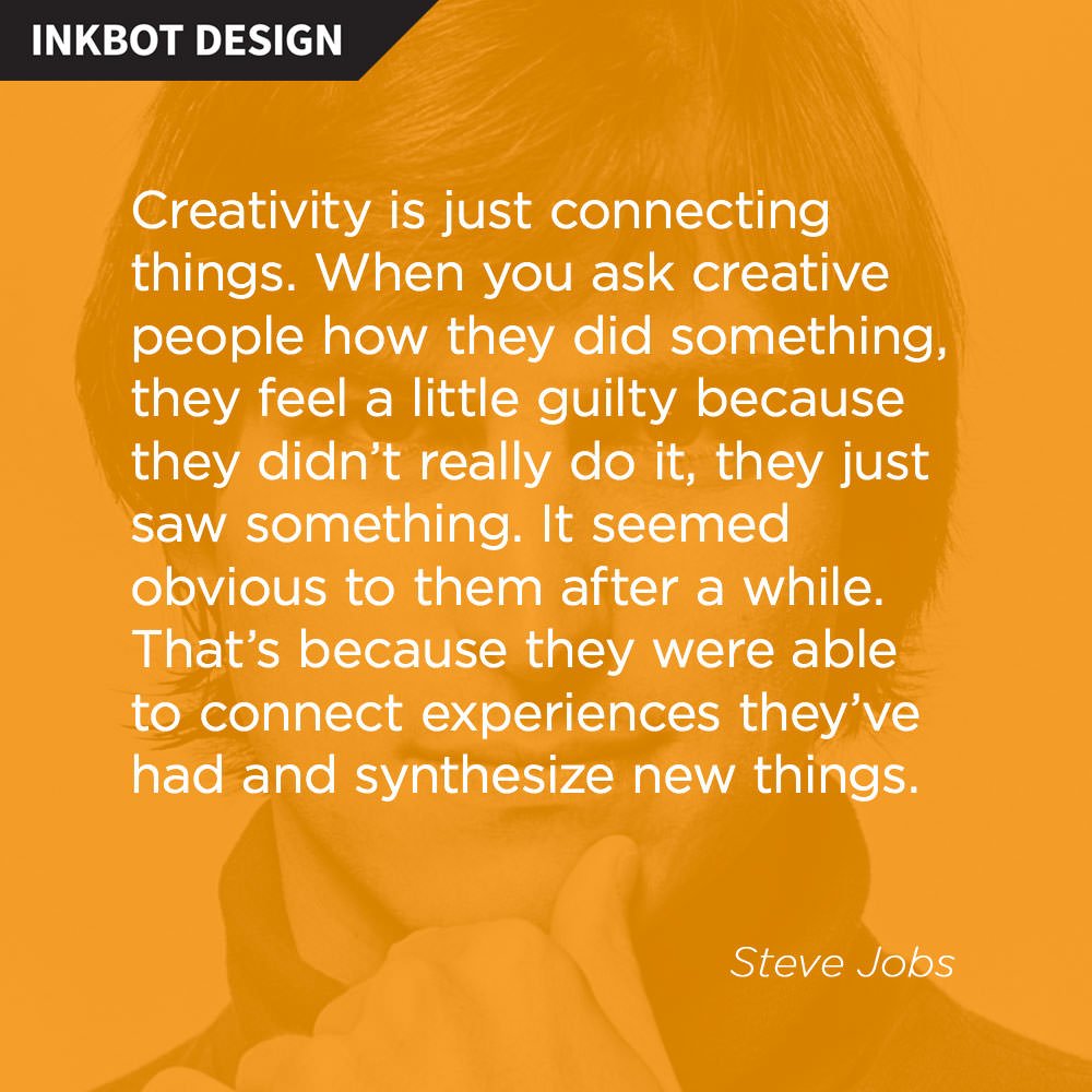 An amazing #quote from Steve Jobs on #creativity
