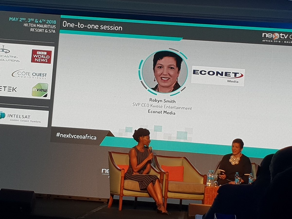 hiseanice's tweet photo. We're back for day 2 of 3 #NextTVCeoAfrica @kacungira interviews #RobynSmith from @watchkwese https://t.co/6LNMrTisVp