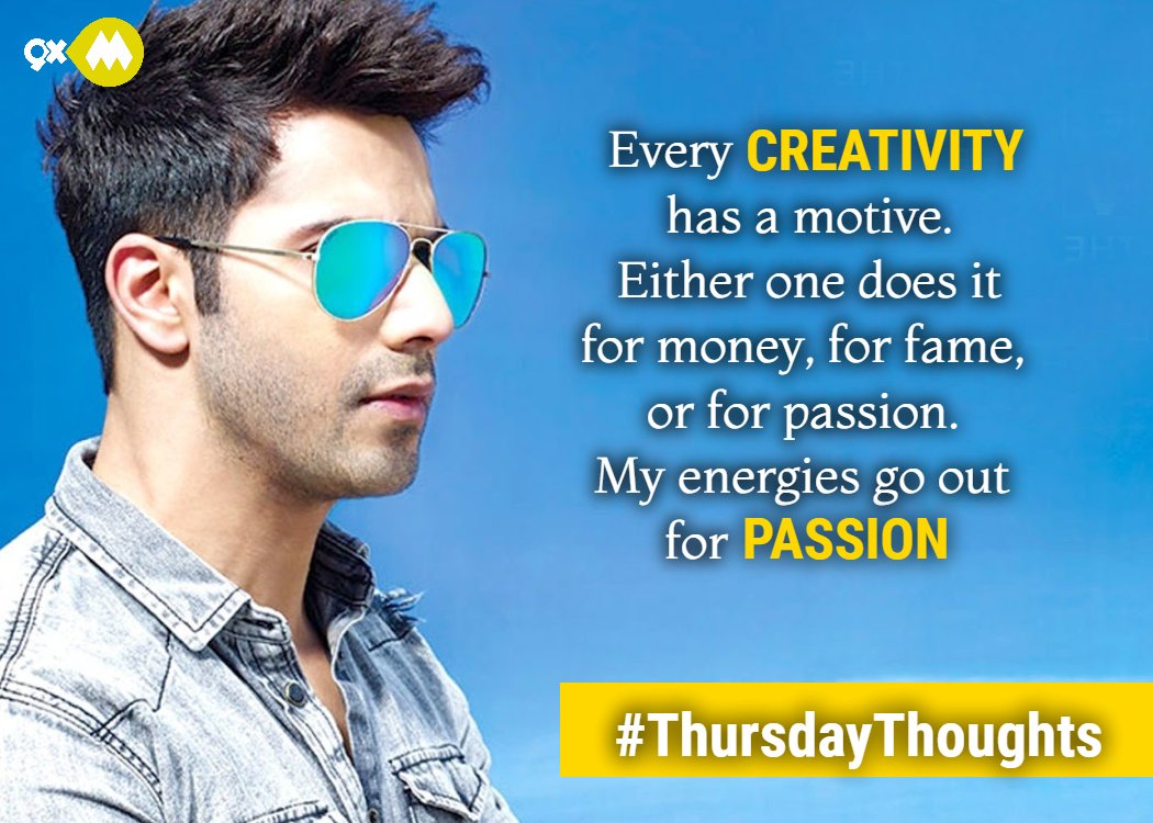 In a short span of time, <a href="/Varun_dvn/">Varun Dhawan</a> has proven his versatility and worked his charm on the audience. 
Tell us which is your favorite #VarunDhawan movie of all time? 
#ThursdayThoughts