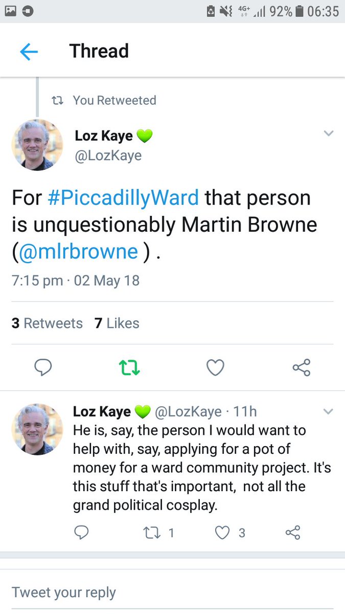 CityCentreLDs's tweet photo. There is no-one in Piccadilly with as much local knowledge and campaign experience.
#ChangeTheApproach and use your 3 votes.
Vote @mlrbrowne
@joeykins82 and @matthew_varnam https://t.co/NygFfxFJIc