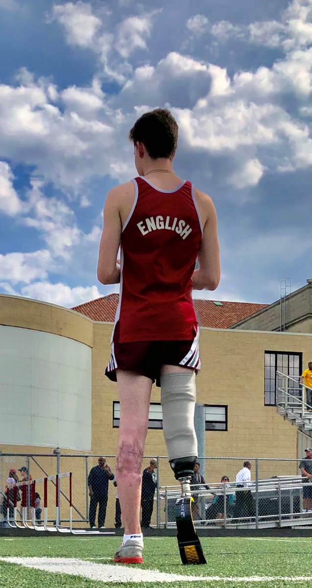 UofDJesuit's tweet photo. No matter the school affiliation, family, friends, and fellow runners were all there to cheer on Sean English '18 at his first and last track meet of the season. In doing so, Sean completed yet another one of his goals-to run again. What an inspiring day! A.M.D.G. https://t.co/aIlqxFEKnG