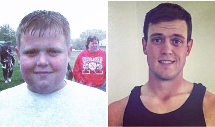 In my middle school track meet on the left I competed in High Jump.  Yes this is me in both pictures.