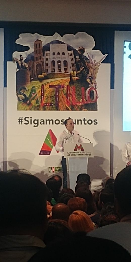 PRISaltillo's tweet photo. ¡Vienen más beneficios para los saltillenses! #PRISaltillo presente en la presentación del Plan de trabajo que propone @manolojim para llevar a Saltillo al siguiente nivel #SigamosJuntos @AbrahamTobias https://t.co/ObfThBORRr