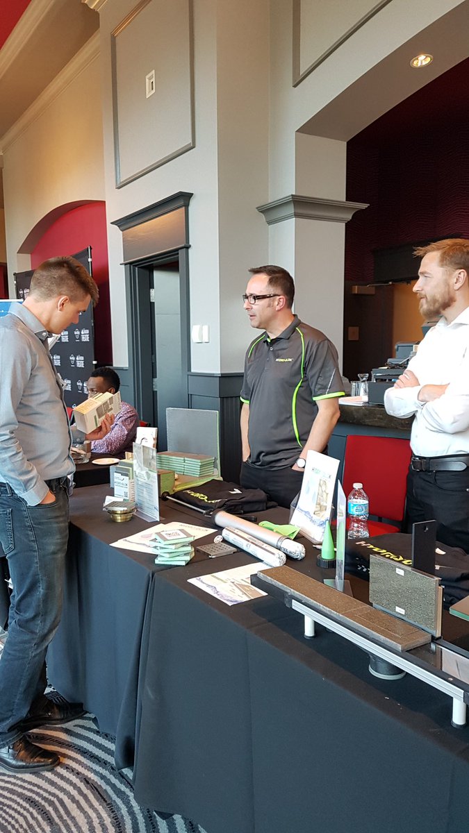 HavanOfficial's tweet photo. Exploring #HydroBlock the water proofing solution. @GVHBA @HuardMarble @Daltile #BuildingBetterHomes #BetterShowerSystem at the 2018 #MembersExpo https://t.co/sR2s335Qo5