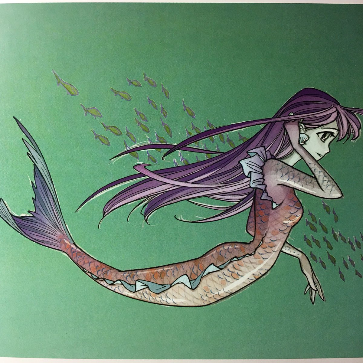 Mark Crilley On Twitter An Illustration From My Book Manga Art Showing What A Crilley Style Mermaid Looks Like Mermay