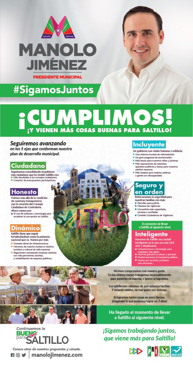 PRISaltillo's tweet photo. ¡Vienen más beneficios para los saltillenses! #PRISaltillo presente en la presentación del Plan de trabajo que propone @manolojim para llevar a Saltillo al siguiente nivel #SigamosJuntos @AbrahamTobias https://t.co/ObfThBORRr