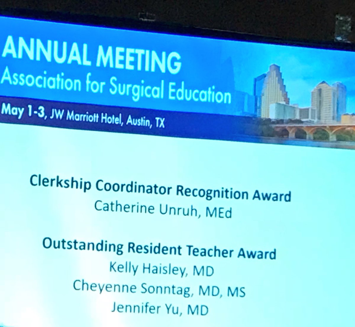 WomenSurgeons (@womensurgeons) on Twitter photo #AWSatSEW #ILookLikeASurgeon Educator Edition...
<a href="/kelly_haisley/">Kelly Haisley</a>
<a href="/CassieSonntag/">Cassie Sonntag</a>
<a href="/square_knot/">Jennifer Yu</a>
All 3 <a href="/Surg_Education/">Association for Surgical Education</a> Outstanding Resident Teacher Awardees are Women at #ASE2018 #SEW2018 Congratulations!! #AWSatSEW #ILookLikeASurgeon Educator Edition...
<a href="/kelly_haisley/">Kelly Haisley</a>
<a href="/CassieSonntag/">Cassie Sonntag</a>
<a href="/square_knot/">Jennifer Yu</a>
All 3 <a href="/Surg_Education/">Association for Surgical Education</a> Outstanding Resident Teacher Awardees are Women at #ASE2018 #SEW2018 Congratulations!!